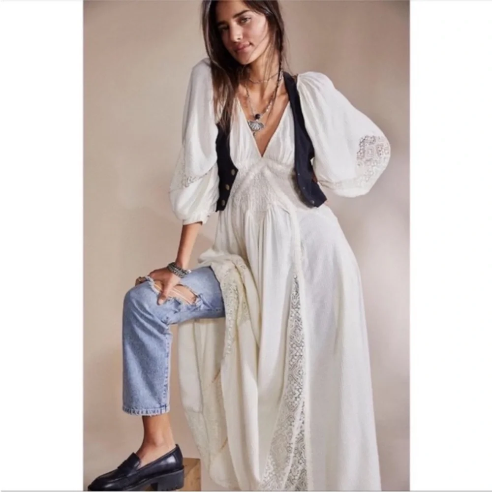 Free People Southwest Lace Maxi Dress - Picture 4 of 8